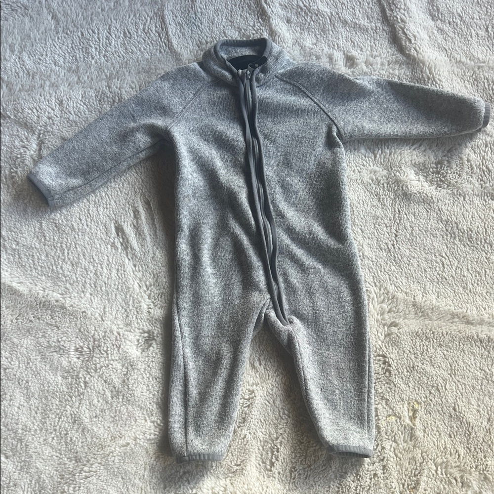 Soft Gray Kids Footie by [Brand]